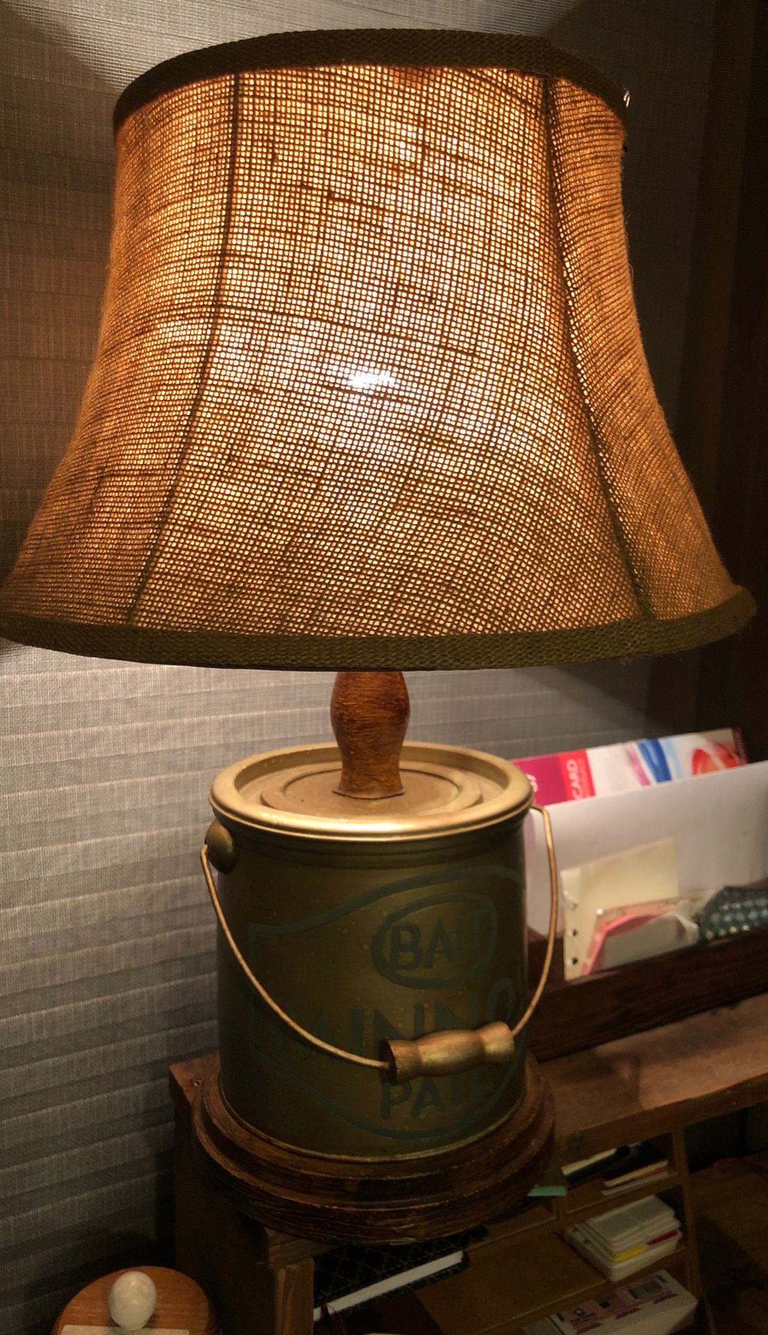 Vintage table lamp 2 feet tall firm price