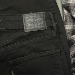Levis Bootcut Black Jeans Size 26 