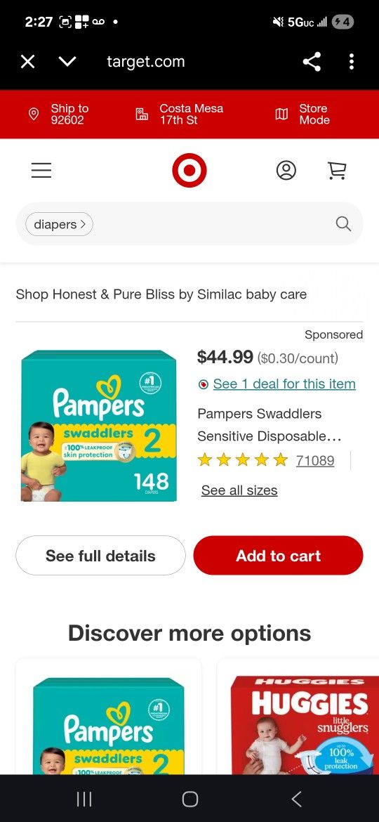 Diapers Baby Pampers 