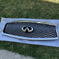Genuine Front Bumper Grille With Emblem INFINITI Q50
