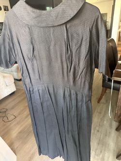 Vintage Black Cape Dress