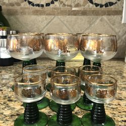 Vintage German Wine Glasses