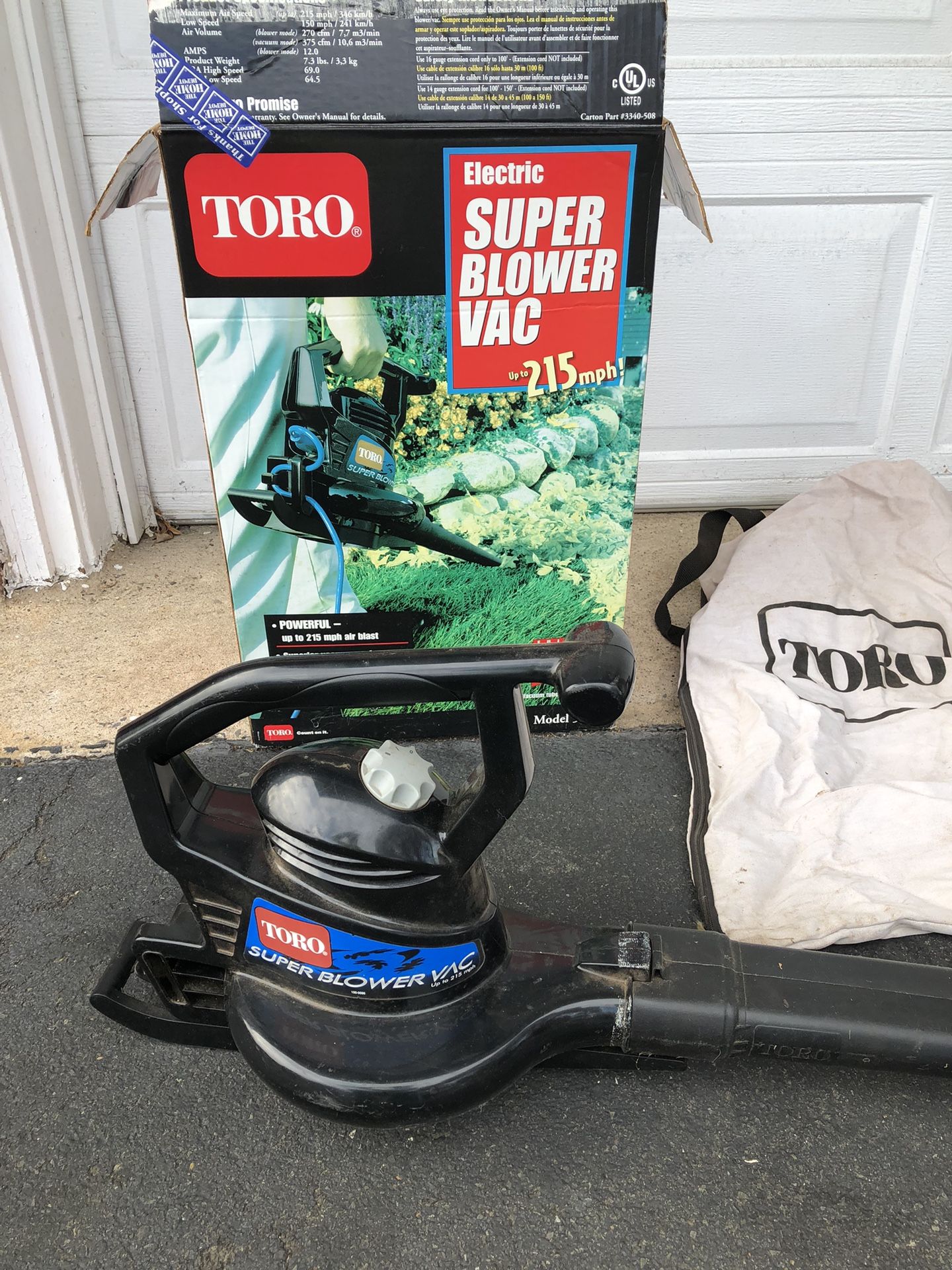 Toro Corded Blower Vac