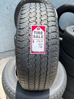 265-60-18 Bridgestone Dueler H/L Full Used Tire Set $240 Free Mounting And Balancing