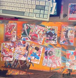 Round 1 x one piece trading cards