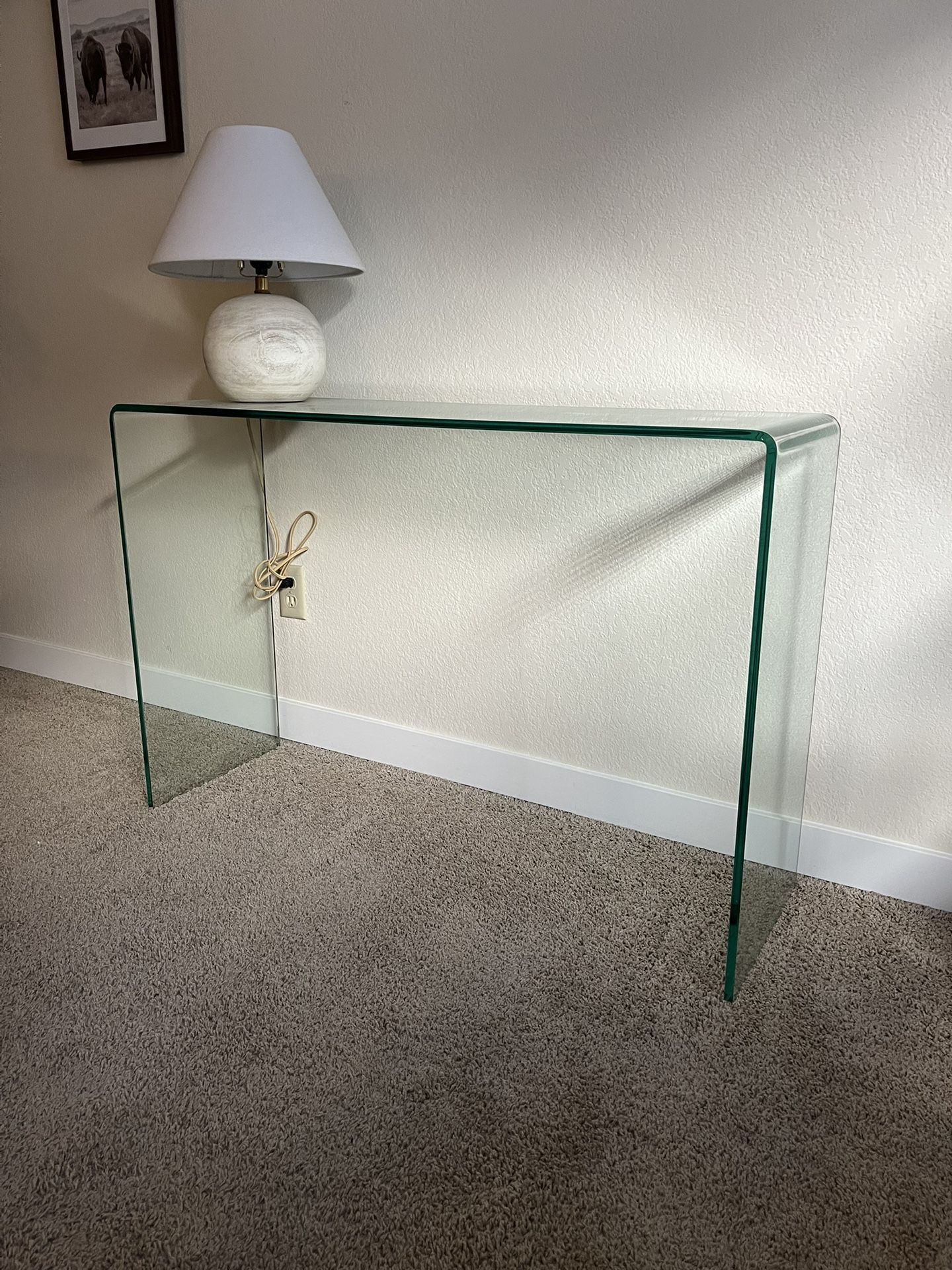 Glass Entryway Table