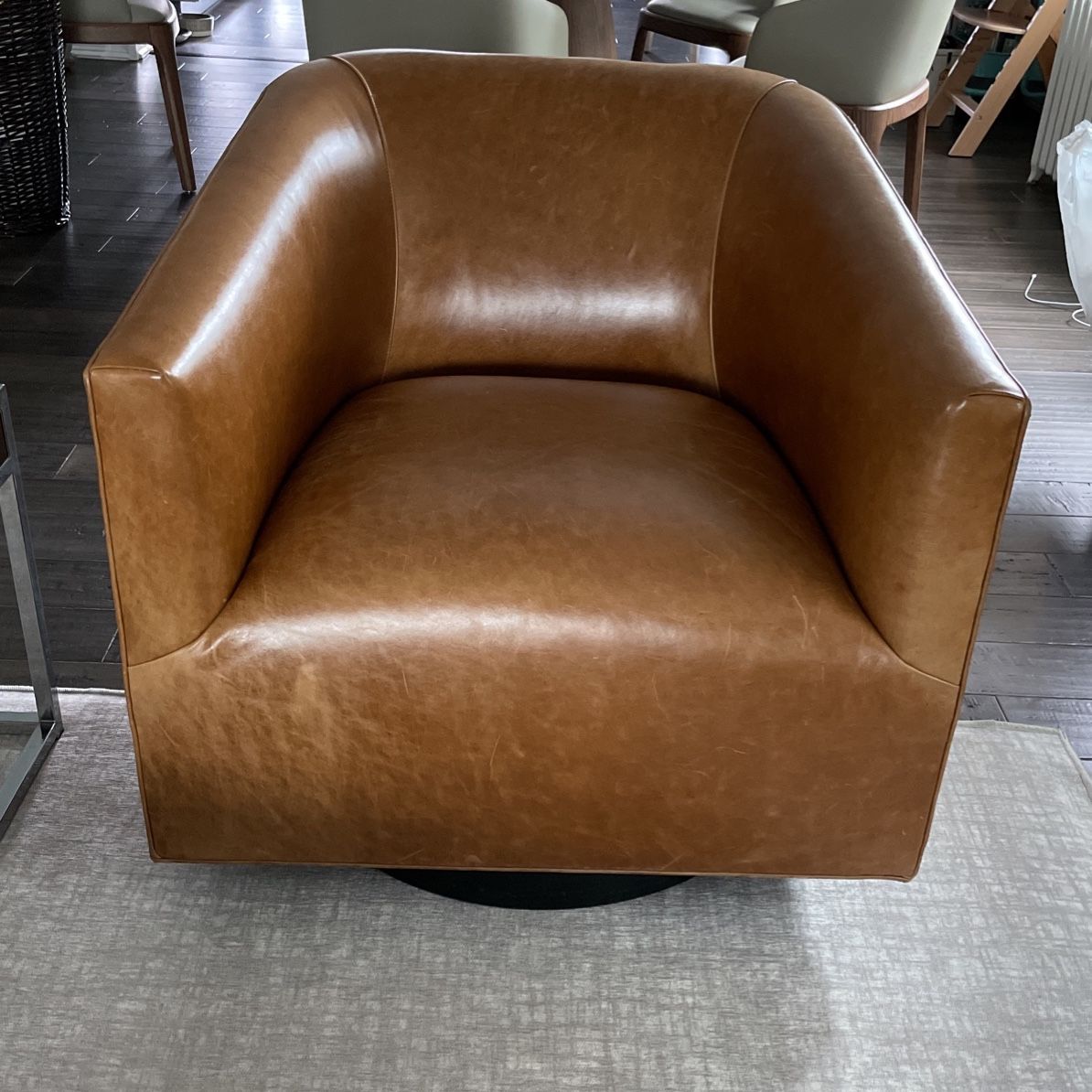 1950s italian shelter arm swivel chair sale