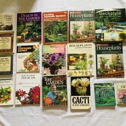 Gardening, Yard, Indoor, Outdoor Plant Books  & others 