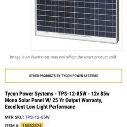 8 New Tycon TPS-12-85W Solar Panels (680W Total)