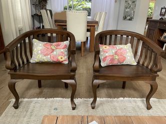 2 Wooden Armchair