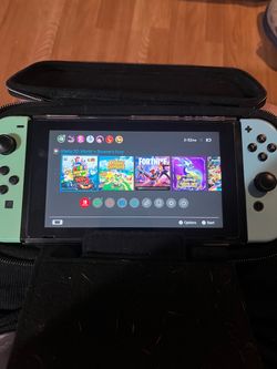 Nintendo switch green on black