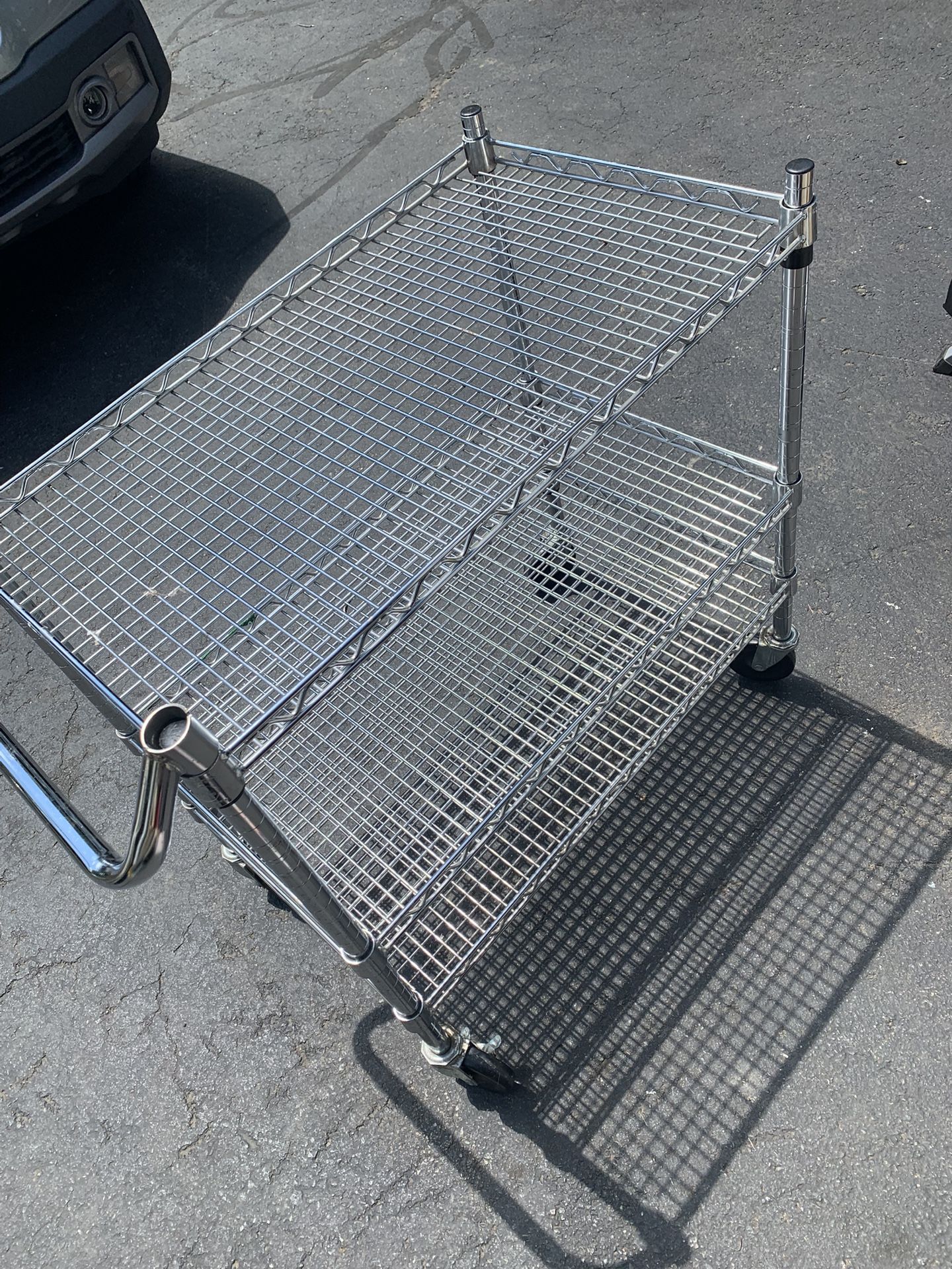 3 Tier Wheeled Wire Cart