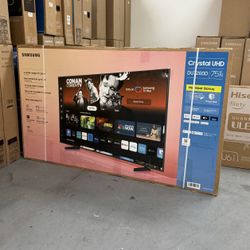 75” SAMSUNG CRYSTAL DU7200 4K HDR SMART TV