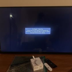 VIZIO 48” Smart TV + Chromecast with Google TV + Wall Mount + 2 Remotes