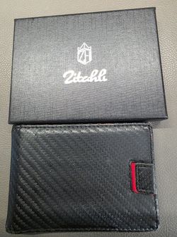 Zitahli Black Carbon Fiber Wallet with Box
