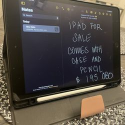 iPad 7th Gen A2197 With Brand New Pen + 2 Tips