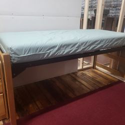 Twin Beds, Desk, Mattress