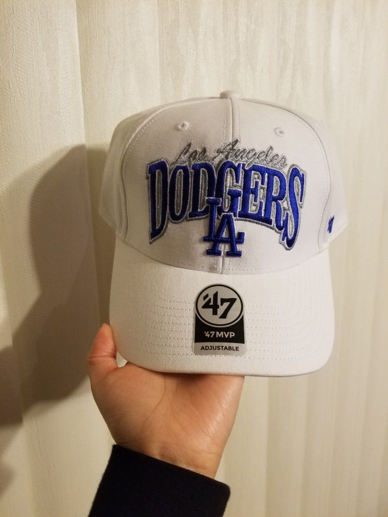 '47 Brand MVP Los Angeles Dodgers White & Blue Snapback Hat