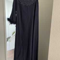 Beautiful Navy Blue Long Dress One Size 