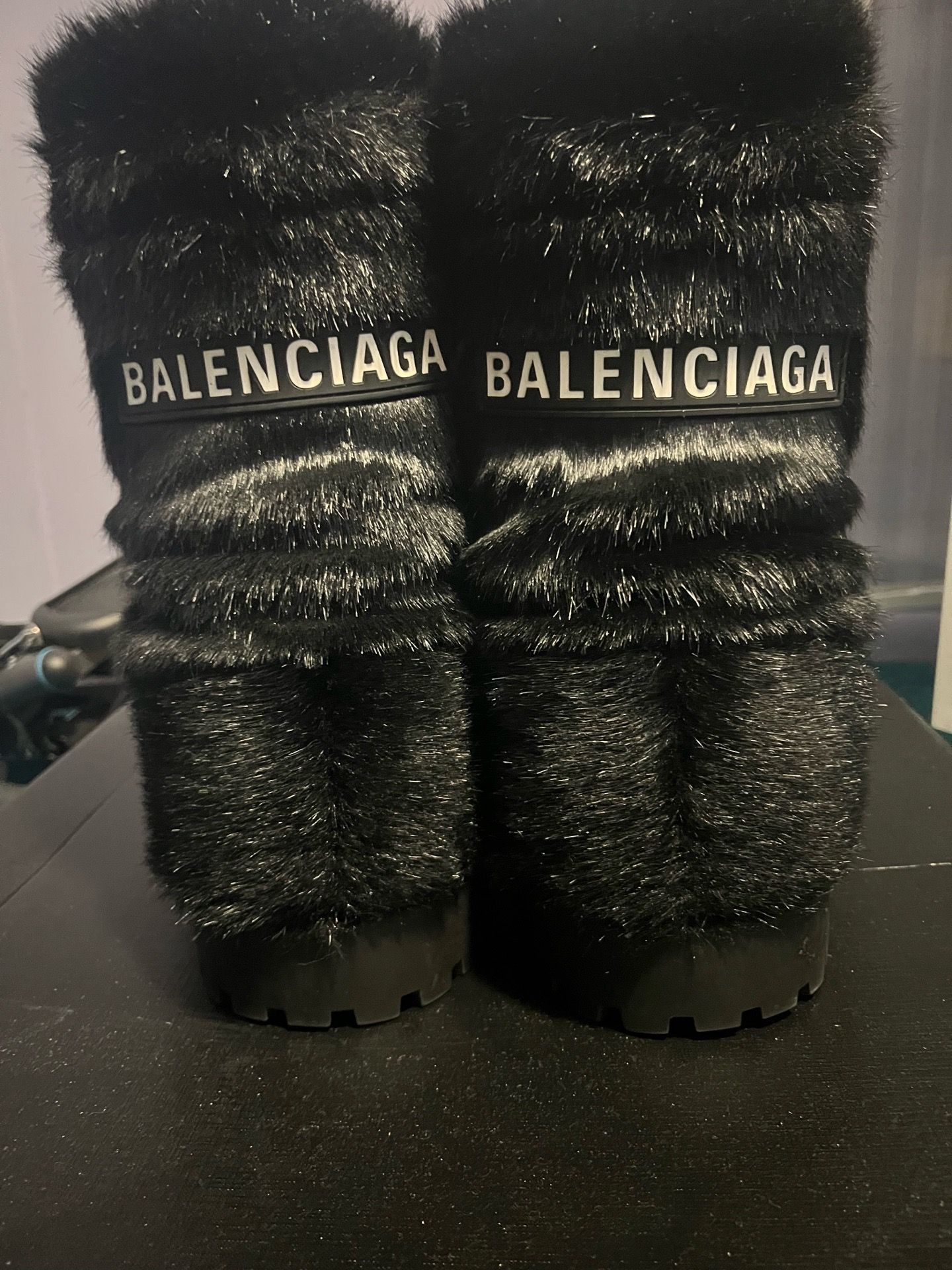 Balenciaga Alaskan Fur Ski Boots