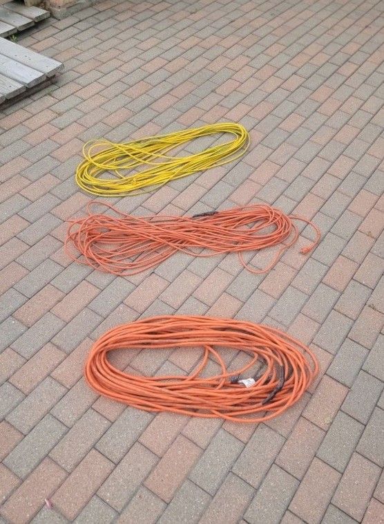 4 - 75 Ft Long Extension Cords. Must Buy All. 40 For All