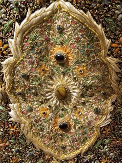 Hand Made Stone Rug.