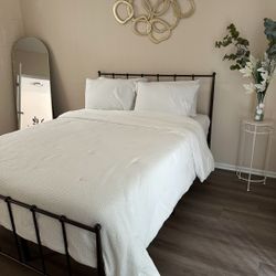 Bronze Queen Size Bed Frame 