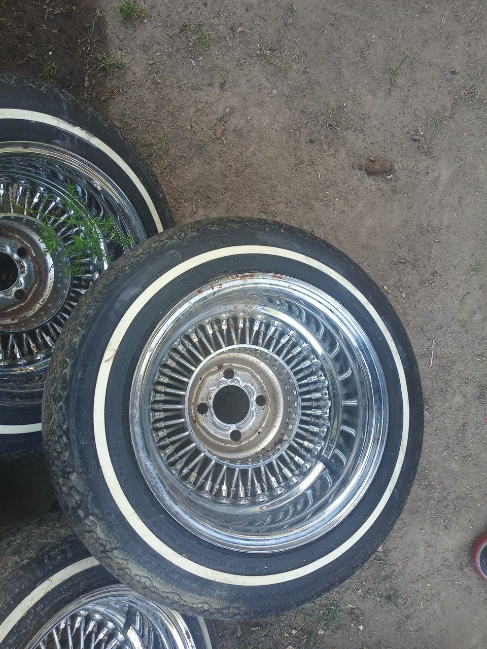 Set of Dayton spoke and tires good condition