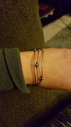 silver bangle bracelet