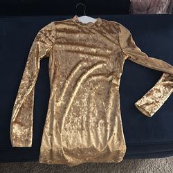 Gold dress