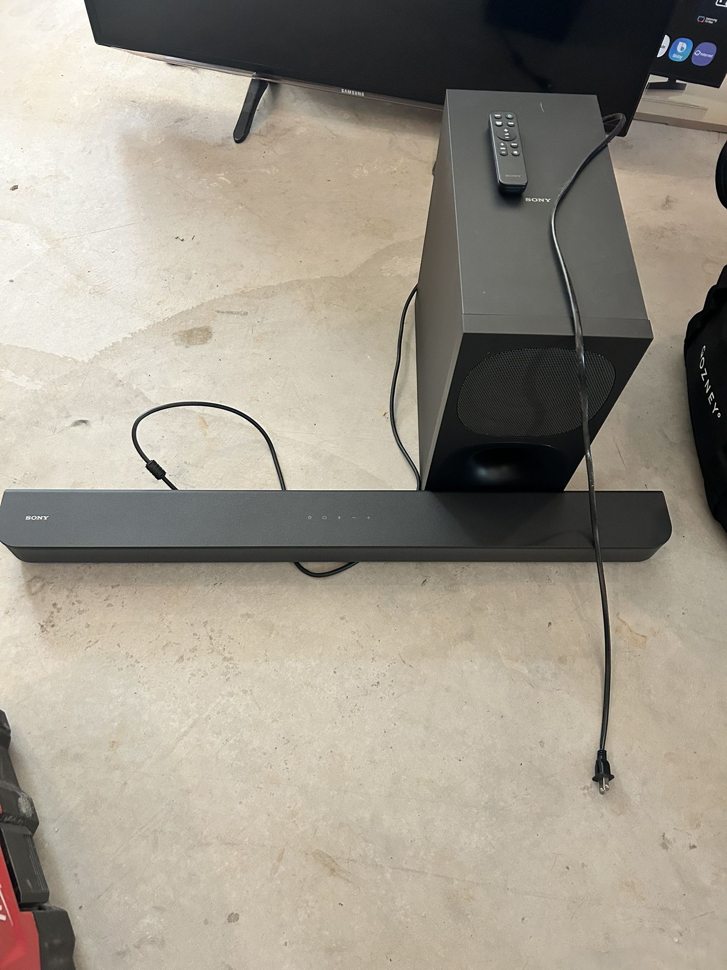 Wireless Sound Bar And Sub Woofer 