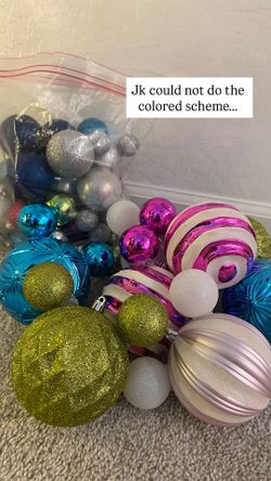 Mickey Ornaments, 8 large, 6 small plus 10 matching round (Queen Creek)