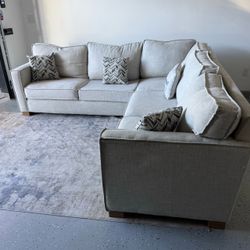 Magnolia Home Light Gray 3pc Corner Sectional