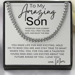  Teen Trendy Chain Necklace Gift For Son 