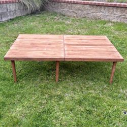 Boho Wooden Foldable Picnic Table 