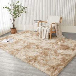 Andency 8x10 Area Rug - Tie-Dyed Beige