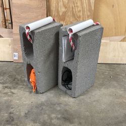 30lb Each Cinderblock Dumbbell