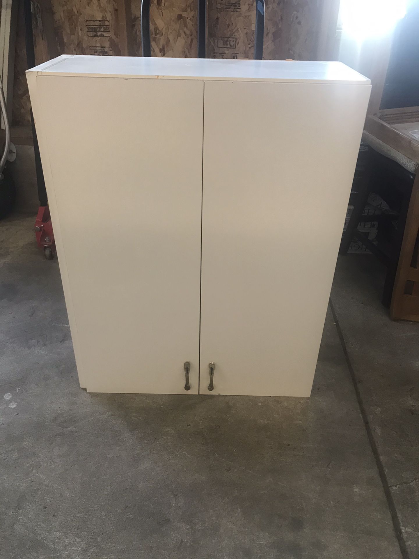 Used white cabinets for laundry, garage or kitchen
