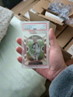 Joe Burrow 2020 panini Select Silver Prizm Psa 9