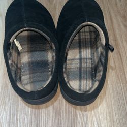 Black Tasman Slippers Size 10