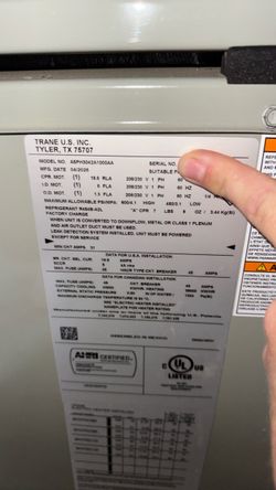 Trane 3.5 ton Heat Pump