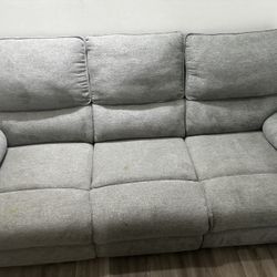 Lagoon Gray 81 inches Manual Reclining sofa