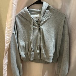 Aeropostale Cropped Zip Up Sweater 