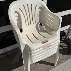 Used unwanted plastic chairs