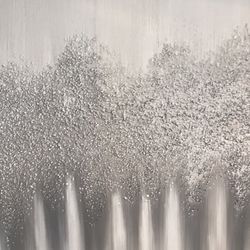 27”X27” Silvery Gray Wall Art 2pc