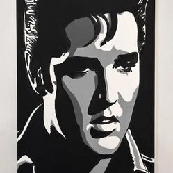Elvis Acrylic Painting