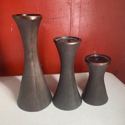 Three Candle Holders 