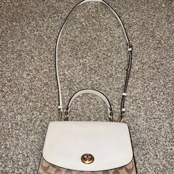 white coach purse