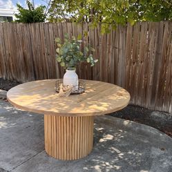 Custom Built Dining Table Solid wood Farmhouse Set Modern Rustic Bench Country Oval Round Counter Breakfast Height  Farm House 