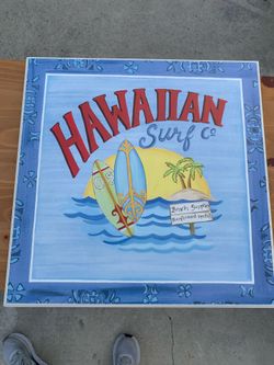Hawaii Surf Company Wall Sign